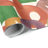 Modern Artistic Autumn Colorful Pattern Geschenkpapier (Rolleneckpunkt)