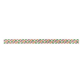 Modern Artistic Autumn Colorful Pattern Satinband