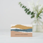 Modern Artistic Boho Abstrakt Visitenkarte (Stehend Vorderseite)