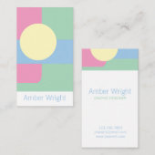 Modern Artistic Business Cards Visitenkarte (Vorne/Hinten)