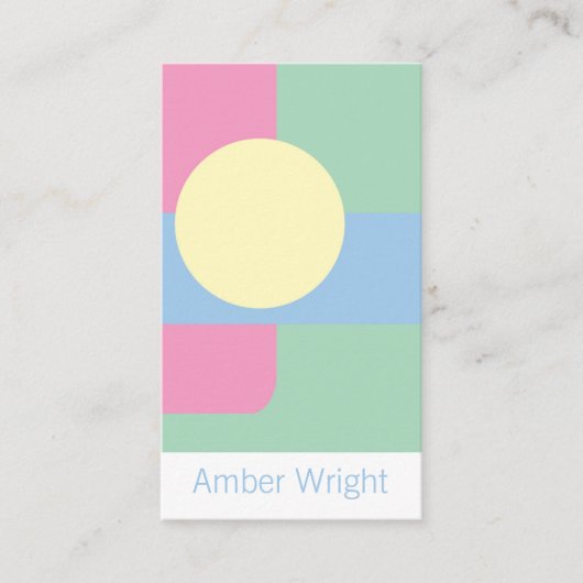 Modern Artistic Business Cards Visitenkarte (Vorderseite)