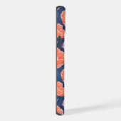 Modern Artistic Coral Pink Poppies Floral iPhone Hülle (Rechte Seite)