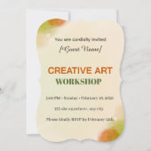Modern Artistic Event Card | Creative Art Workshop Einladung (Vorderseite)