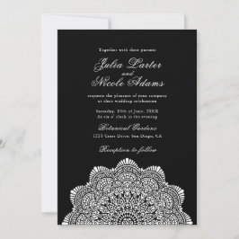 Modern Artistic Motif Style Mandala Wedding Einladung