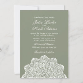 Modern Artistic Motif Style Mandala Wedding Einladung