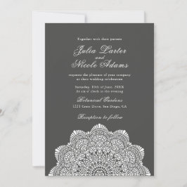 Modern Artistic Motif Style Mandala Wedding Einladung