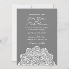 Modern Artistic Motif Style Mandala Wedding Einladung