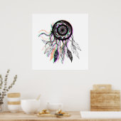 Modern Artistic Native American Dreamcatcher Poster (Küche)