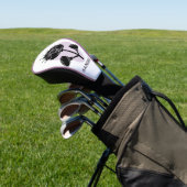 Modern Artistic Personalized Floral  Golf Headcover (In SItu)