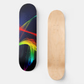 Modern Artistic Wavy Design Skateboard (Vorderseite)