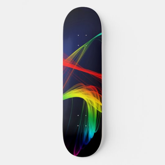 Modern Artistic Wavy Design Skateboard (Vorderseite)