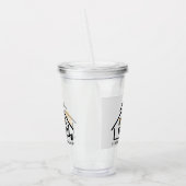 Modern Ask Me About Real Estate  Acryltrinkbecher (Links)