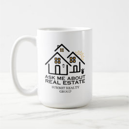 Modern Ask Me About Real Estate  Kaffeetasse