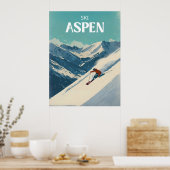 Modern Aspen Colorado Travel Poster (Küche)