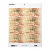 Modern attractive sparkle gold bee script honey la (Vorne)