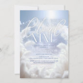 Modern auf Cloud Nine 9 Pampas Brautparty Einladung (Vorderseite)