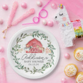 Modern auf der Papiertüte des Bauernhofs, Grünpfla Pappteller (Party)