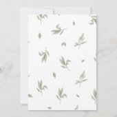 Modern auf der Woodland Baby Dusche Einladung (Rückseite)