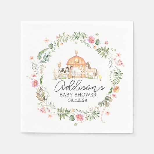 Modern auf landwirtschaftlichen Servietten, landwi Serviette (Vorderseite)