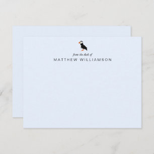Modern aus dem Schreibtisch der "Puffin Bird Card" Mitteilungskarte