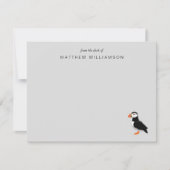 Modern aus dem Schreibtisch der "Puffin Bird Card" Mitteilungskarte (Vorderseite)