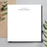 Modern aus dem Schreibtisch des Notepad Notizblock<br><div class="desc">Ein elegantes Notizblock "From the desk of",  das mit der Aufnahme eines Namens personalisiert werden kann. Das Design ist modern,  elegant und minimalistisch,  ideal für den Einsatz an Ihrem Zuhause oder Arbeitsbüro.</div>