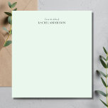 Modern aus dem Schreibtisch des Notepad Notizblock<br><div class="desc">Ein elegantes Notizblock "From the desk of",  das mit der Aufnahme eines Namens personalisiert werden kann. Das Design ist modern,  elegant und minimalistisch,  ideal für den Einsatz an Ihrem Zuhause oder Arbeitsbüro.</div>