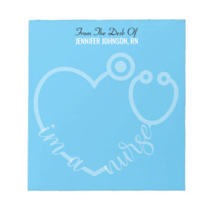 Modern aus dem Schreibtisch des nurse Stethoscope Notizblock