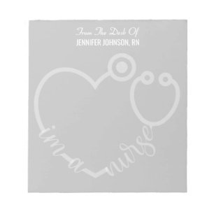 Modern aus dem Schreibtisch des nurse Stethoscope  Notizblock