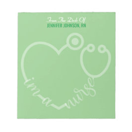 Modern aus dem Schreibtisch des nurse Stethoskop-N Notizblock