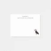 Modern aus dem Schreibtisch von Puffin Bird Post-it Klebezettel (Vorderseite)