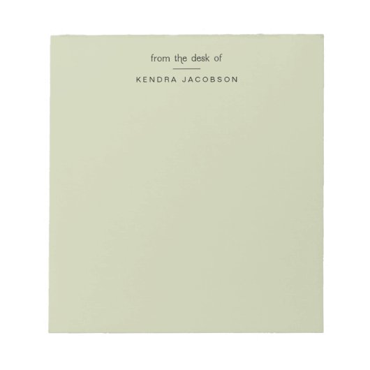 Modern aus der Schreibtisch Grüne Schreibtisch Sta Notizblock (Vorderseite)