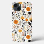 Modern Autumn Fall Boho Botanical Floral  Case-Mate iPhone Hülle (Rückseite)