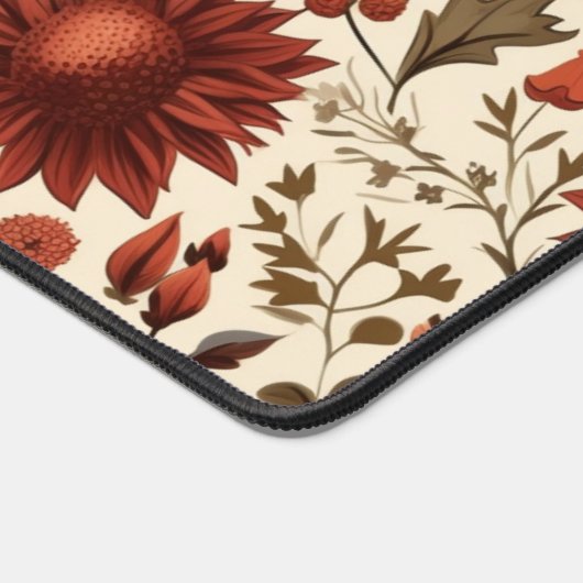 Modern Autumn Fall Botanical Floral Schreibtischunterlage (Ecke)