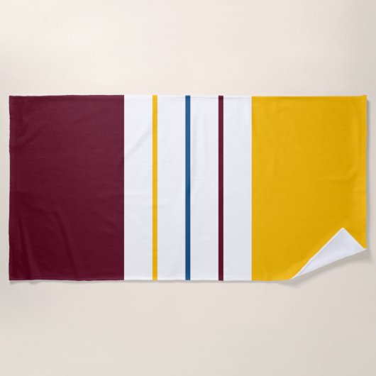 Modern Autumnal Mulberry Bernsteinfarben Strandtuch (Vorderseite)