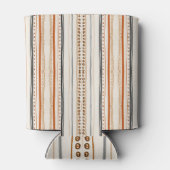 Modern Aztec Orange Ikat Wallpaper Dosenkühler (Rückseite)