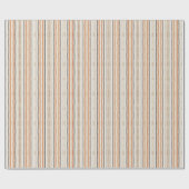 Modern Aztec Orange Ikat Wallpaper Geschenkpapier (Flach)