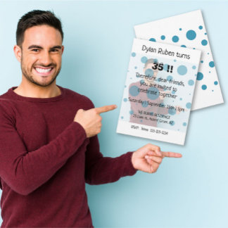 Modern & Babbling Foto Geburtstagskarte Einladung