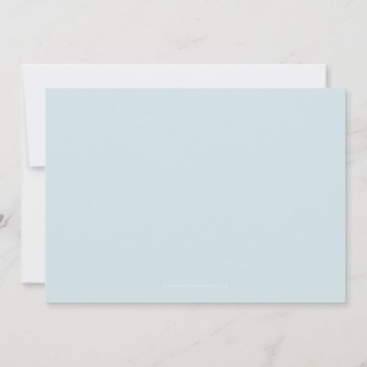 MODERN BABY BOY FOTO Einfache Kalligrafie-Overlay Ankündigung (Rückseite)