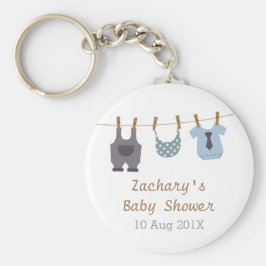 Modern Baby Clothes Baby Boy Shower Party Favors Schlüsselanhänger