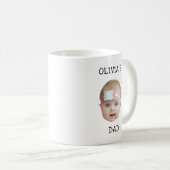Modern Baby Foto Face Fathers Day Mothers Day Kaffeetasse (VorderseiteRechts)