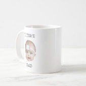 Modern Baby Foto Face Fathers Day Mothers Day Kaffeetasse (Vorderseite Links)