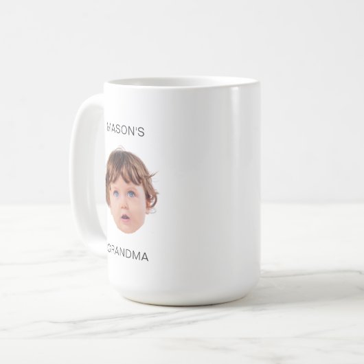Modern Baby Kid Child Image Oma Opa Geschenk Kaffeetasse (Vorderseite Links)
