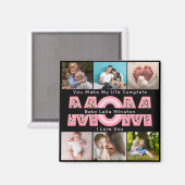 Modern Baby Photo | You Make My Life Complete Gift Magnet (Vorderseite/Rückseite)
