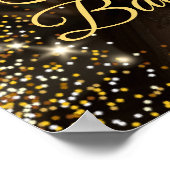 Modern Babydusche Foto Begrüßungszeichen Poster (Ecke)