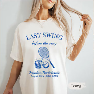 Modern Bach Letzter Schwung vor dem Ring Tennis T-Shirt