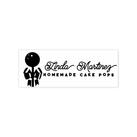 Modern Bakery Cake Pop Baker, hausgemachte Scriptl Gummistempel (Stempel)