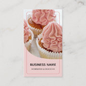 Modern Bakery Pastry Chef Photo Logo QR Visitenkarte (Vorderseite)