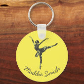 Modern ballet dancer modern dance schlüsselanhänger (Vorderseite)