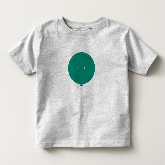 Modern Balloon | Name der grauen skandinavischen U Kleinkind T-shirt (Vorderseite)